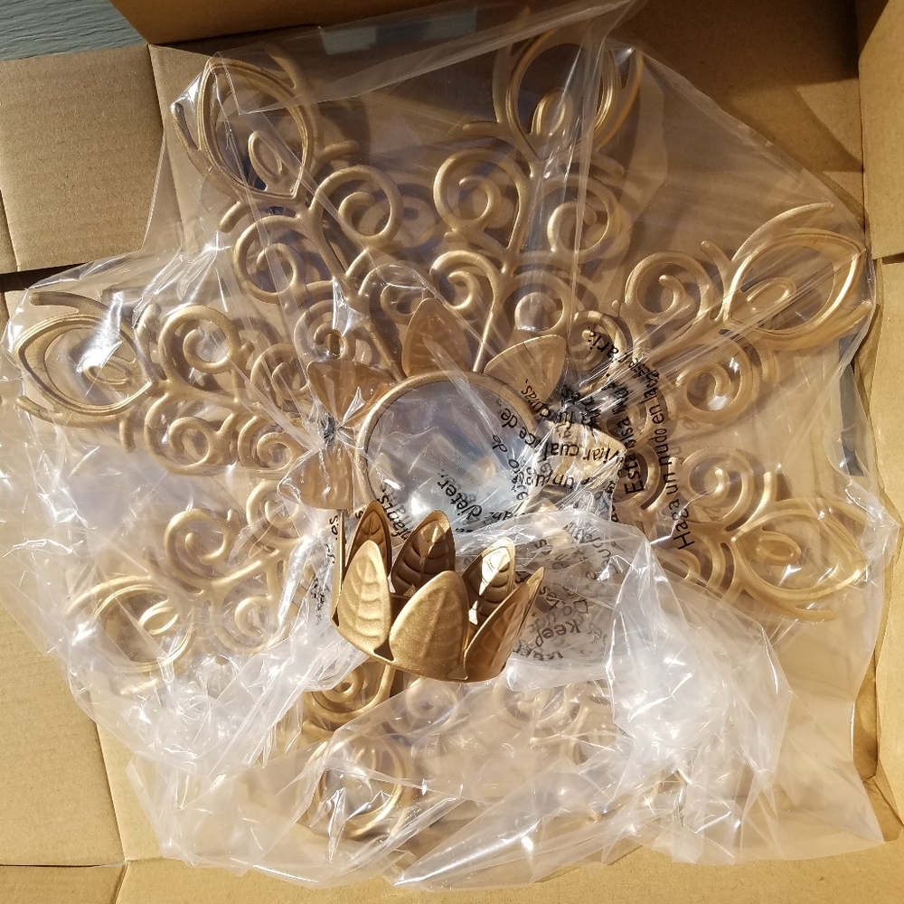 Retired Partylite Peacock Wall Sconces